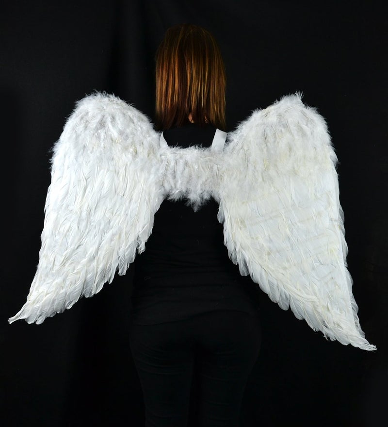 Touch of Nature 11008 Adult Angel Wing in White with Elastic Straps, 43 x 27 x 1 inches, 13.9 ounces - Image 1